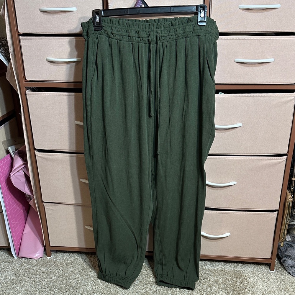Women's Green Joggers